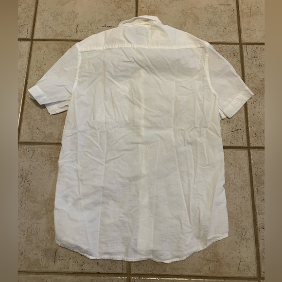 H&M White Short Sleeve Button Down Shirt - US S - Picture 2 of 5